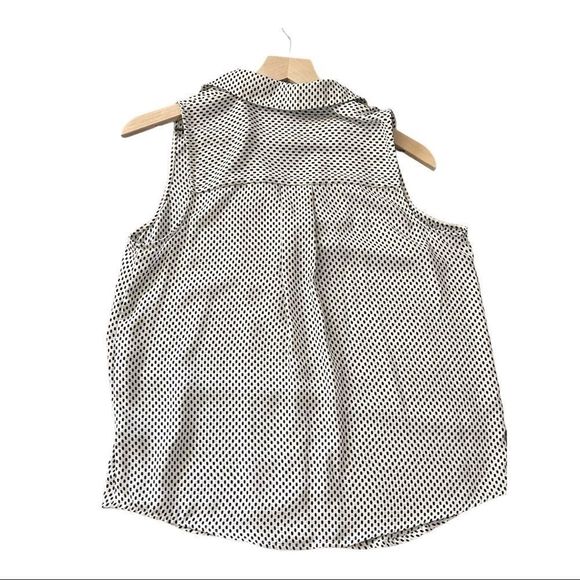 Who What Wear WhiteBlack Polka Dot Workwear Blouse - Picture 6 of 12